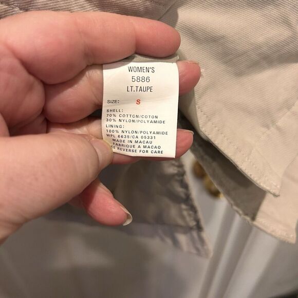 Woolrich Jacket Womens S Biege Pockets Utility Gorpcore Barn Chore Cotton‎ Nylon - Picture 9 of 9